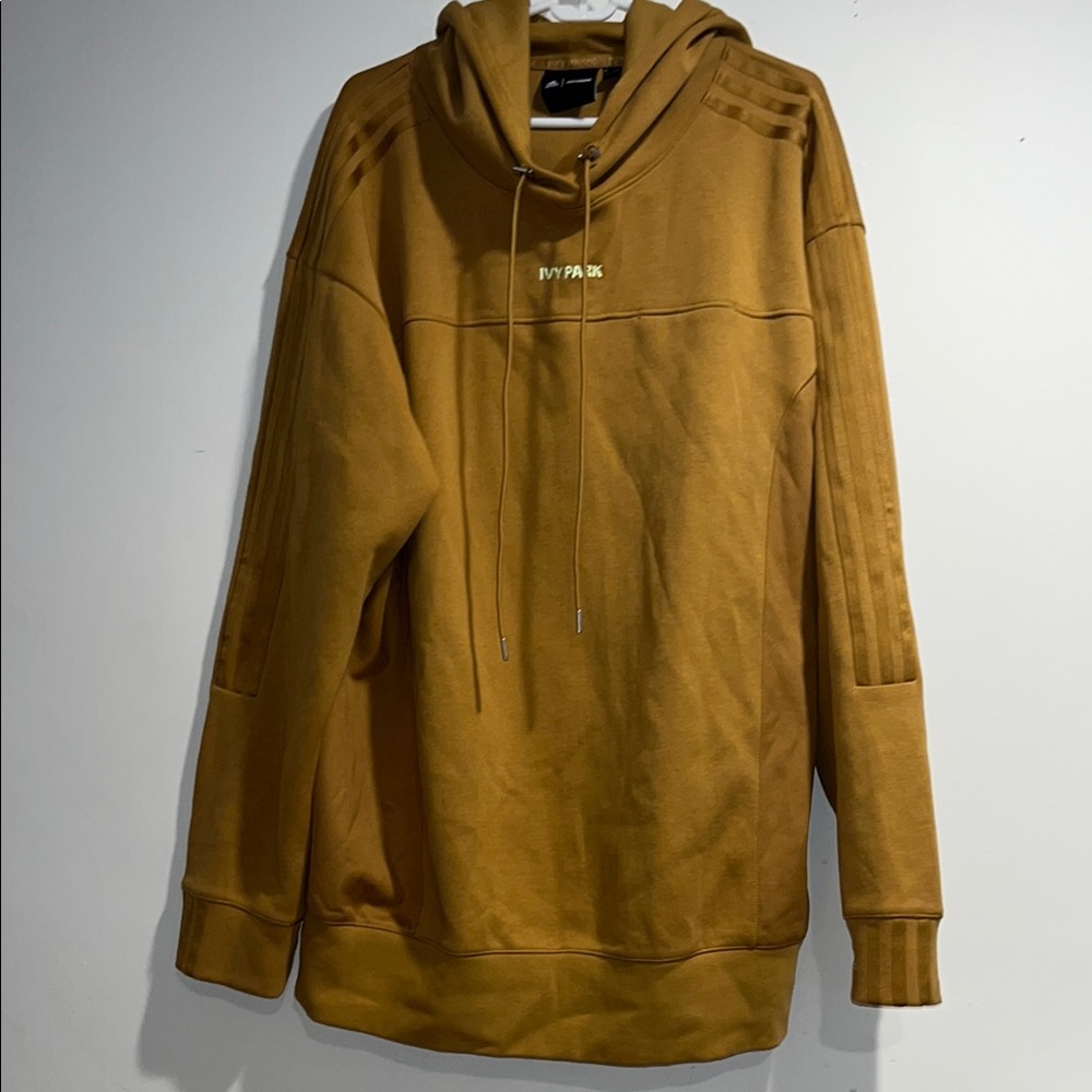 adidas Ivy Park Mustard Brown Hoodie Sweatshirt